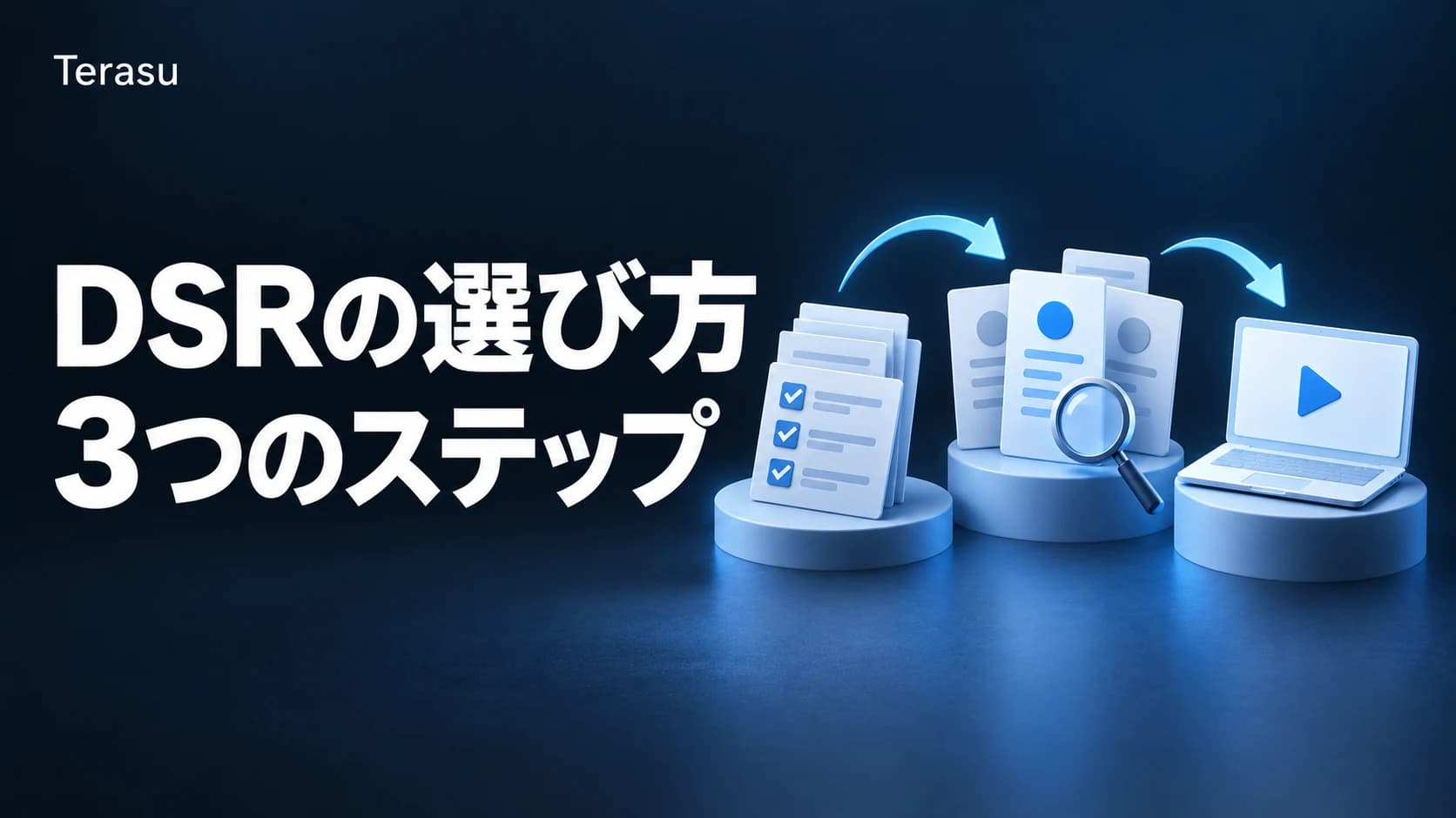 DSR選定の3ステップ｜自社に合ったデジタルセールスルームの選び方