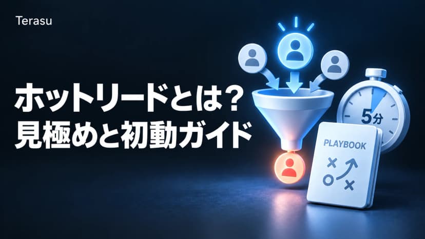 ホットリードとは?行動シグナル別の温度判定表と、検知後5分の初動プレイブック【2026年版】