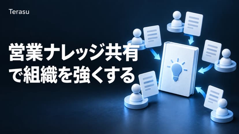 営業ナレッジ共有の基本|属人化を解消して組織の営業力を底上げする方法