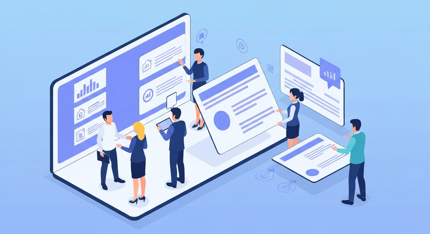 コンサルティングファームの提案書共有のイメージ
