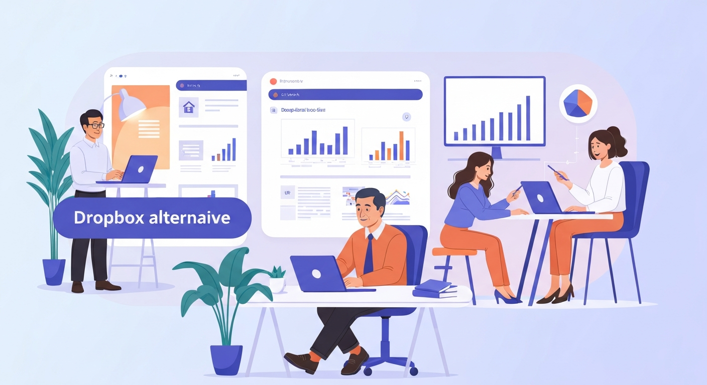 Dropbox営業利用の4つの限界に関するビジュアル