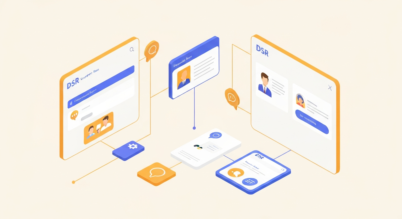 DSRのサポート体制比較のイメージ