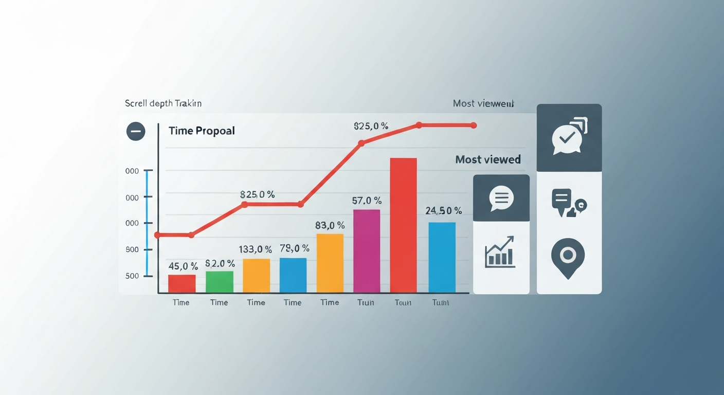提案資料 閲覧時間 分析の4ステップに関するビジュアル