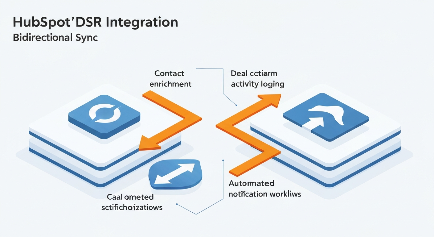HubSpotとDSRの連携ガイドのイメージ