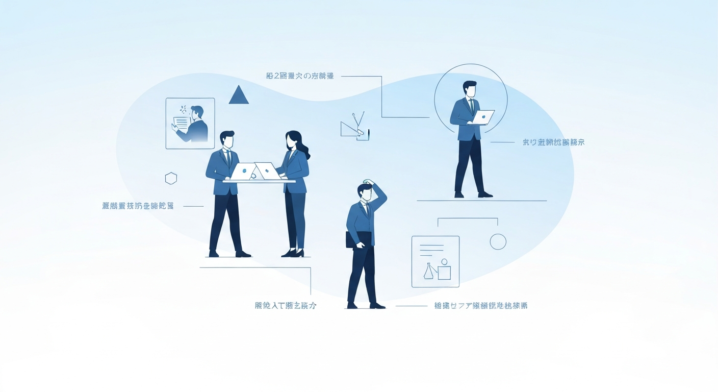 障壁1: 社内の理解不足（48%）に関するビジュアル