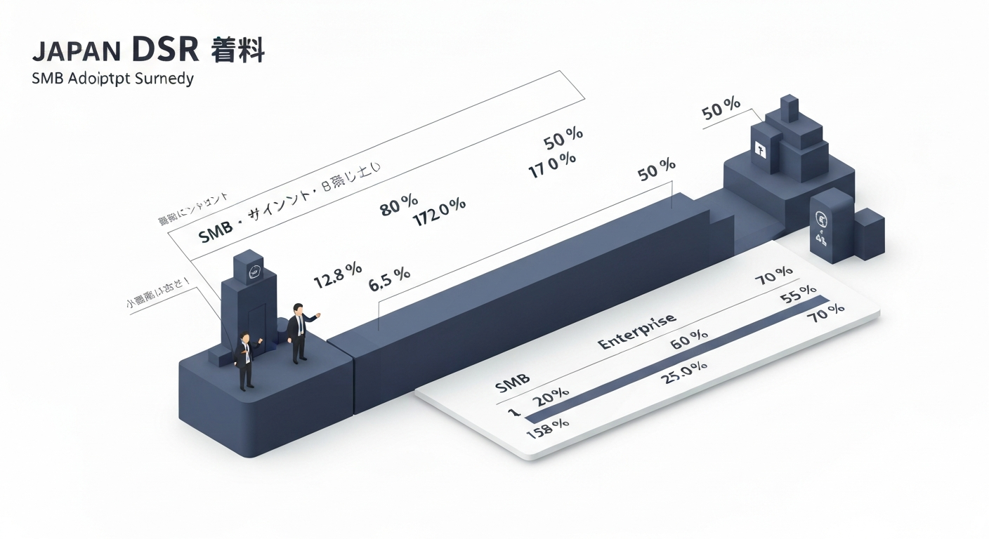 DSR導入の企業規模別動向のイメージ