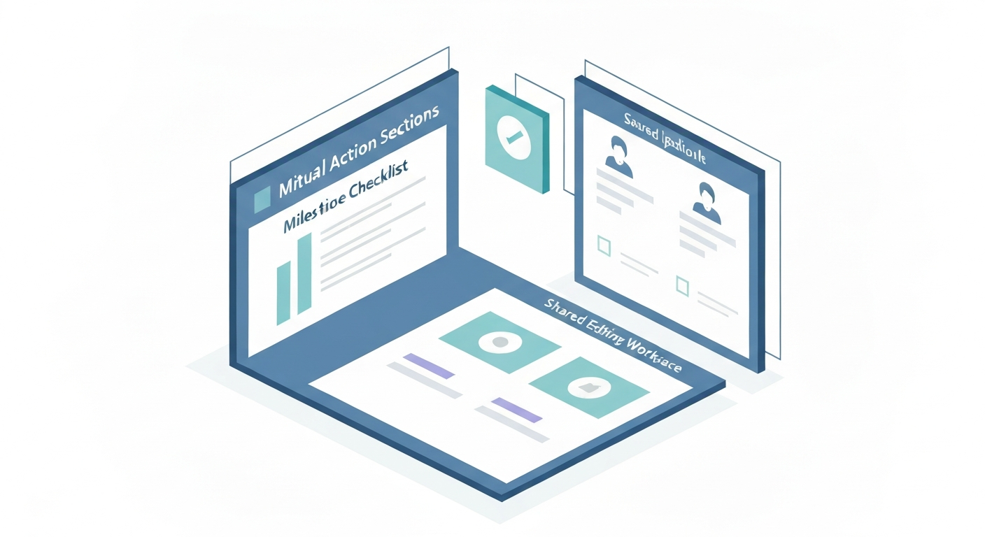 ミューチュアルアクションプランのテンプレートのイメージ