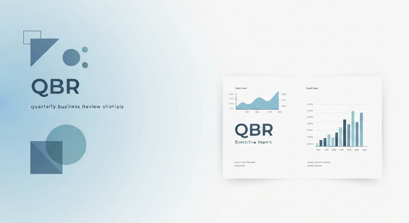 QBR資料の作成ステップに関するビジュアル