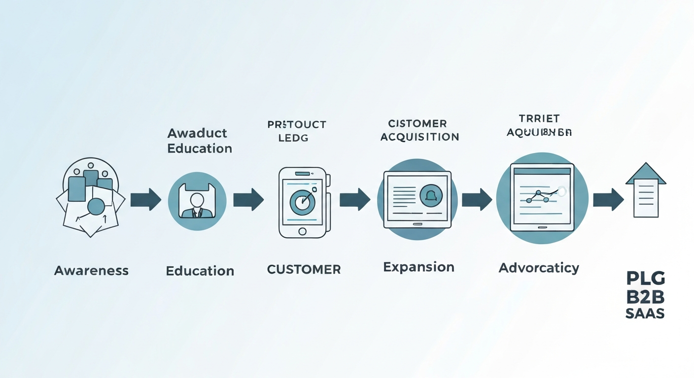 PLG→SLGへの移行パターンに関するビジュアル