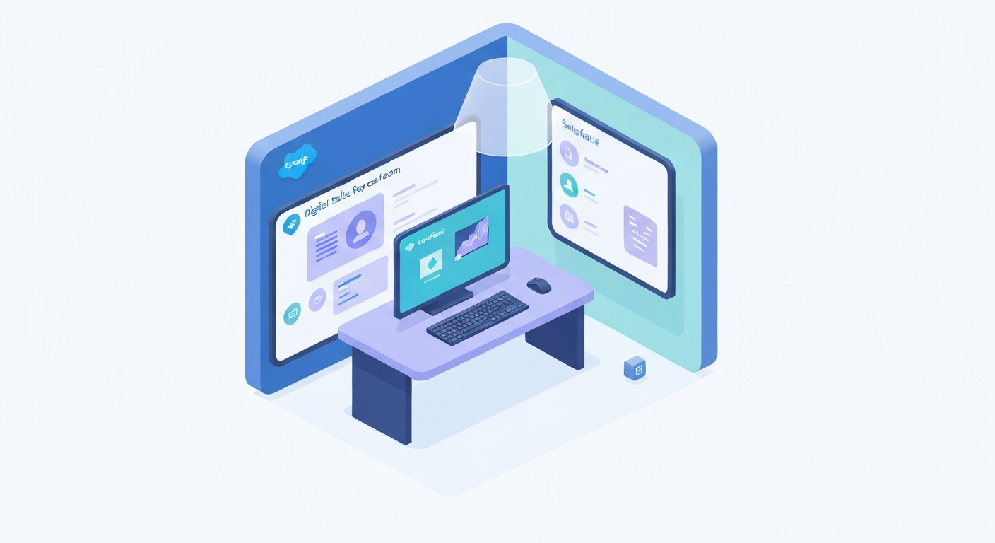 SalesforceとDSRの連携ガイドのイメージ