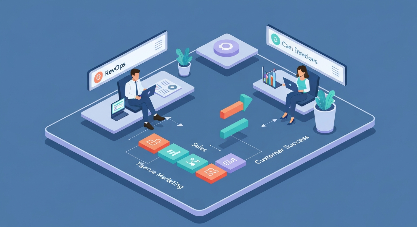 RevOpsとは？定義・役割・KPIをわかりやすく解説のイメージ