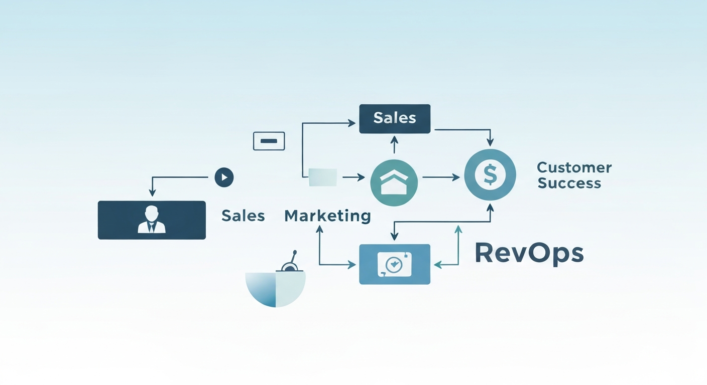 RevOps の3つのサブ機能に関するビジュアル