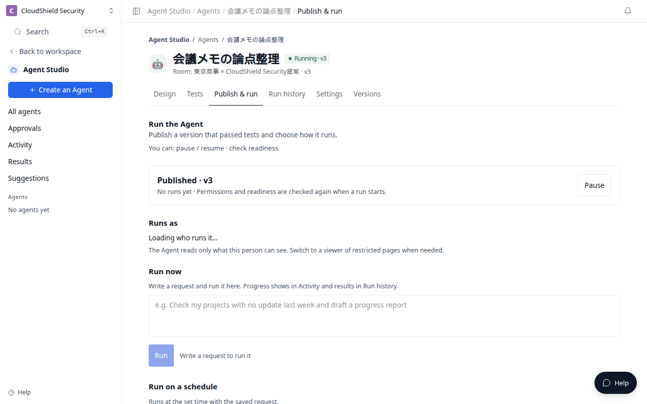 Publish & run