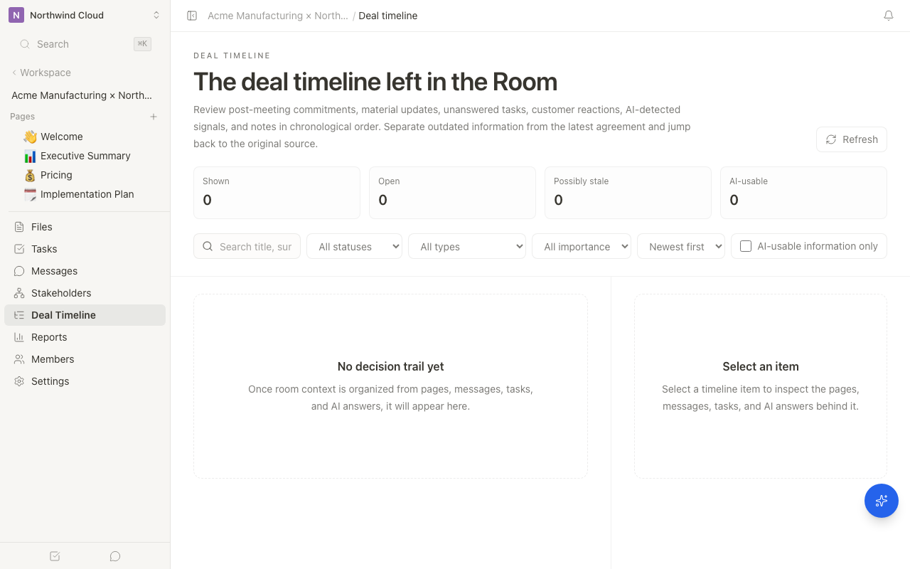 Signals in the Deal Timeline