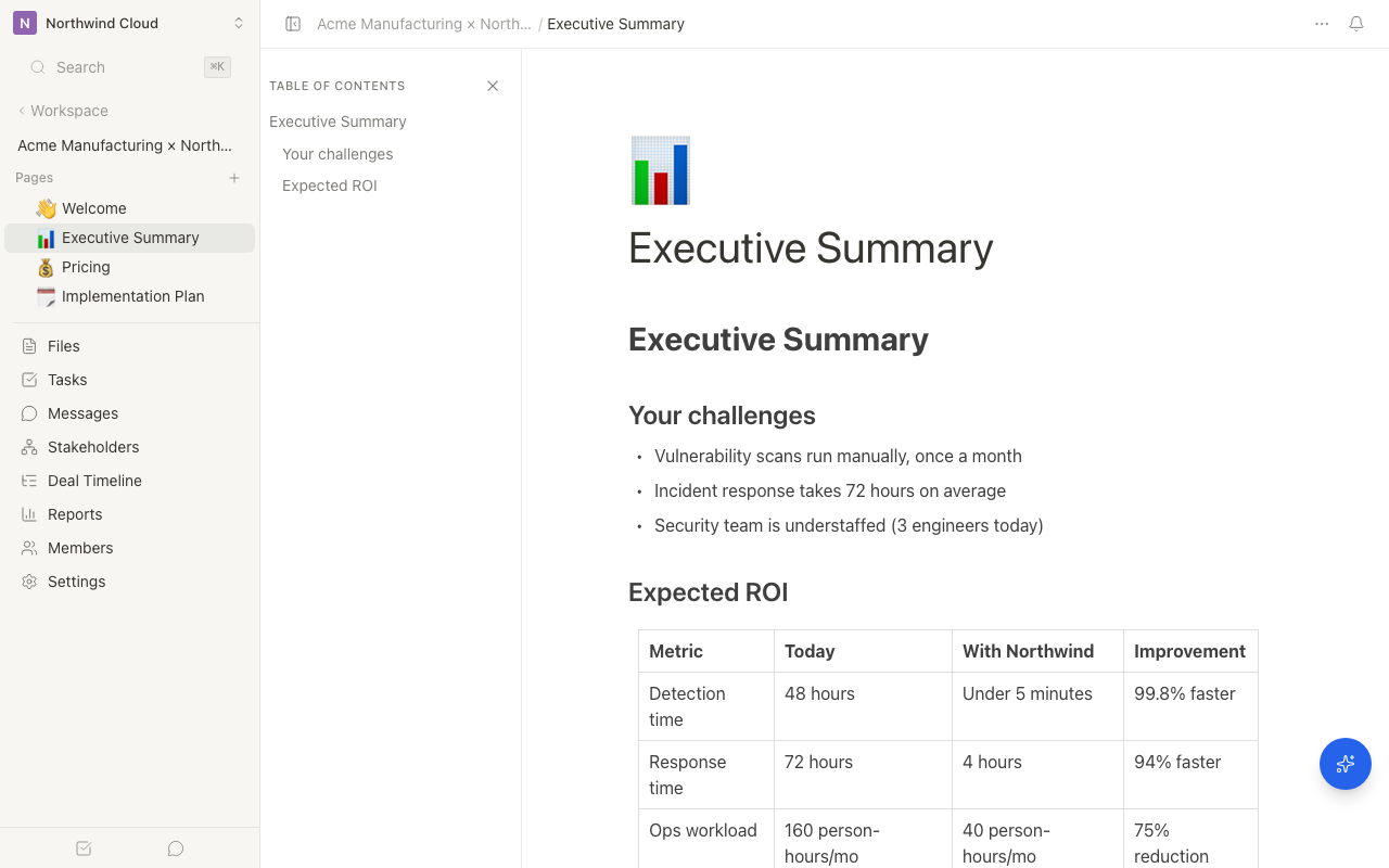 Page editor screen